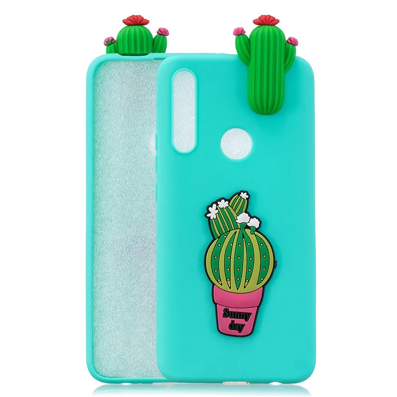 3D Мягкий Силиконовый ТПУ чехол для huawei Y9 Prime 2019 Fundas прекрасный узор мультфильм Etui P