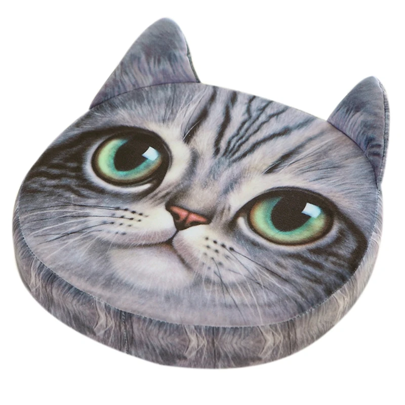 3D эффект большой кот лицо декоративная подушка для обятий автомобиль диван