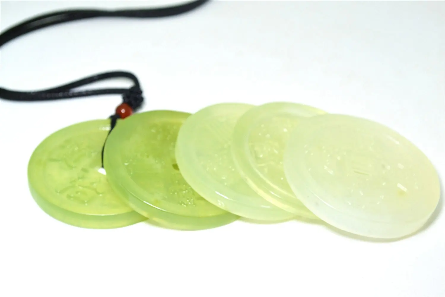 Природный зеленый жадеит Джейд древних монета кулон|gift necklace|gift giftsgift jewelry |