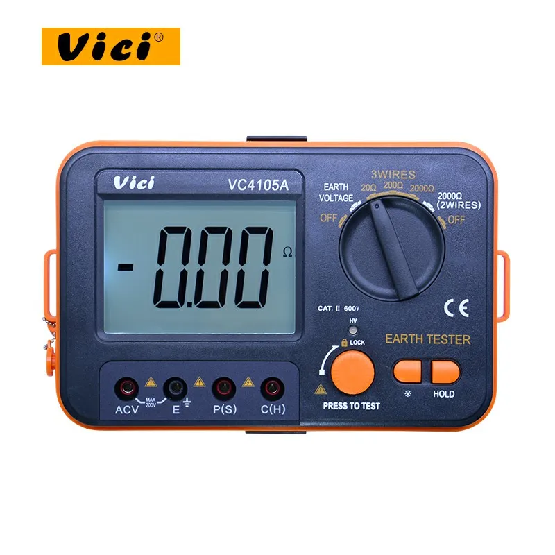 Цифровой прибор для измерения сопротивления заземления Vici VC4105A 0 199 9 Ом|rod|rod linstrument