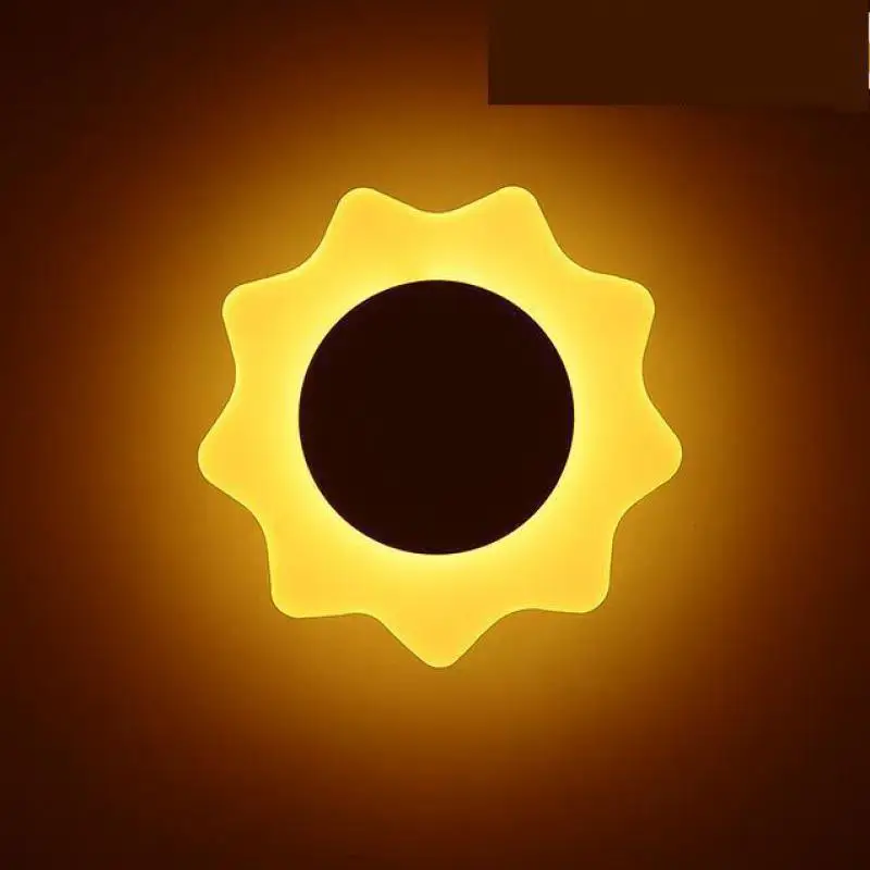 Светодиодный новый настенный светильник в виде подсолнуха бра ванная комната