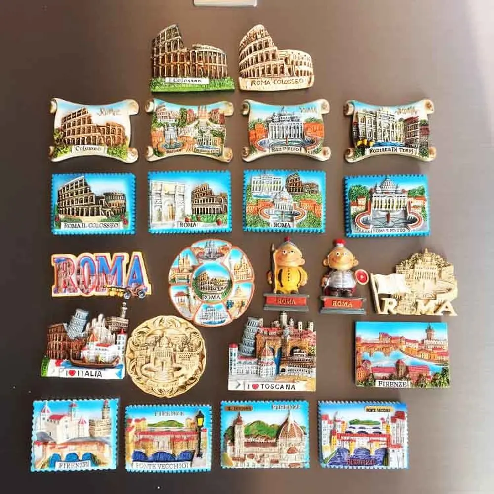 

BABELEMI Italy Sicilia Venice San Gimignano Spain Madrid Seville Torido Barcelona Fridge Magnet Souvenir Refrigerator Magnets