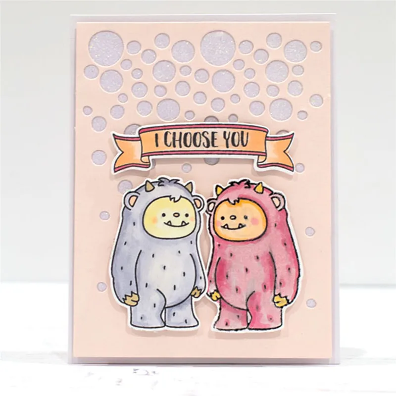 Eastshape падающие круги фон металлическая резка Скрапбукинг снег для альбома