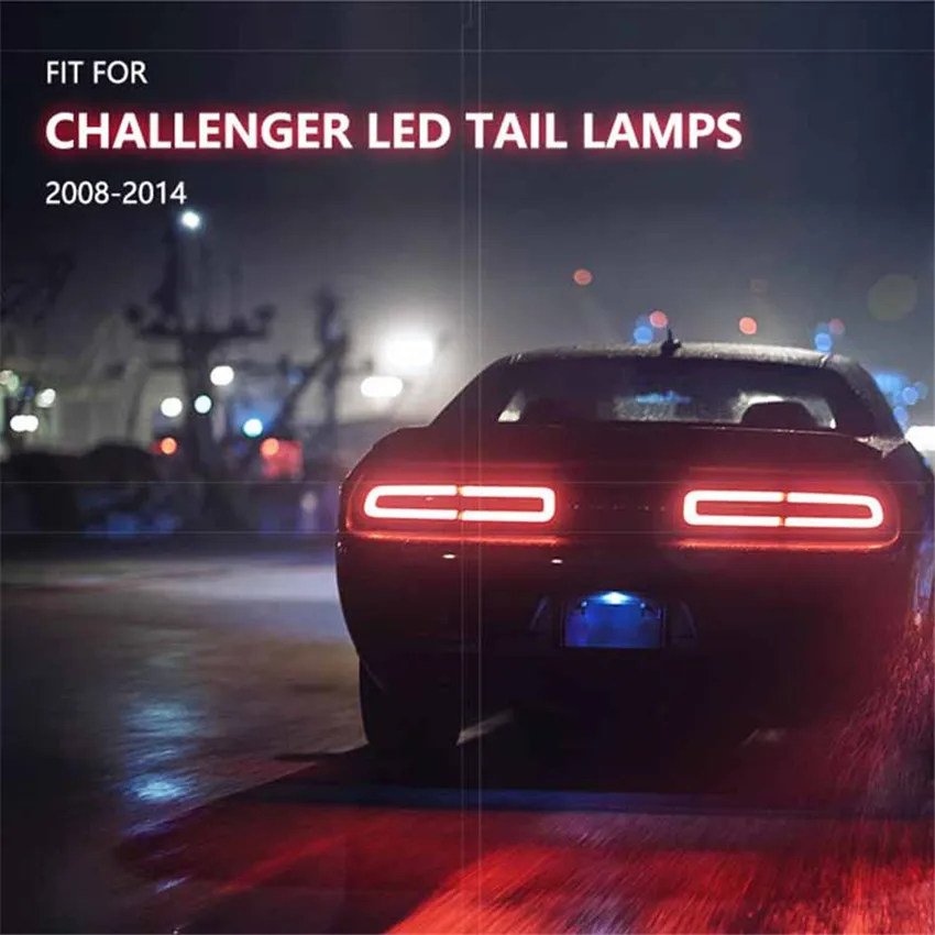 Vland полная СВЕТОДИОДНАЯ Лампа для Dodge Challenger задний фонарь/задний фонарь 2008 2014 с