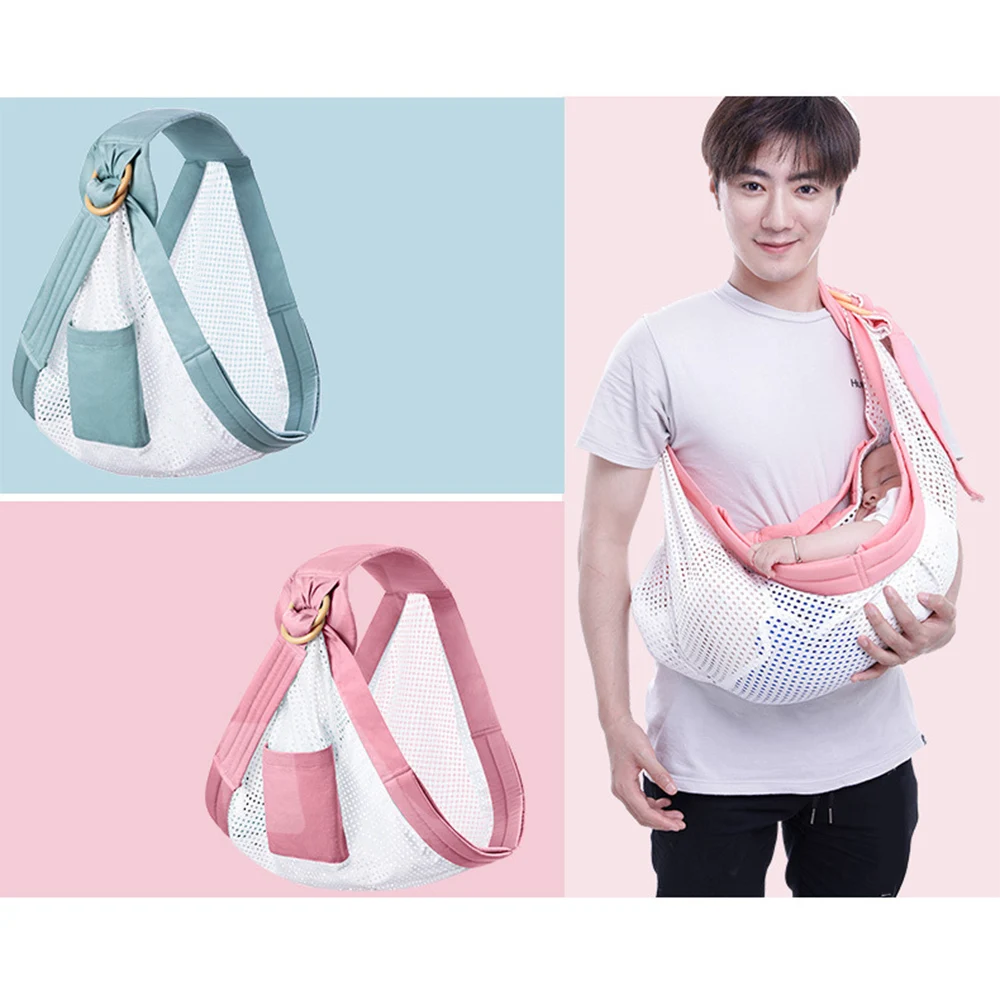 Рюкзак для ребенка кенгуру для детей слинг для новорожденных baby carrier Новорожденный портативный нагрудный кормовой ремень для переноски Колыбель для переноски младенца кольцо слинг Регулируемая дышащая переноска