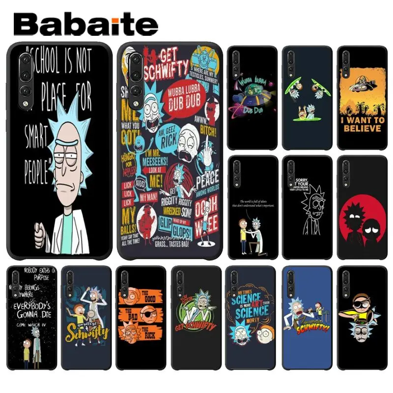 Babaite Comic Meme Рик и Морти чехол для телефона чехол для huawei Mate10 Lite P20 Pro P9 P10 Plus Mate9 10 Honor 10 View 10
