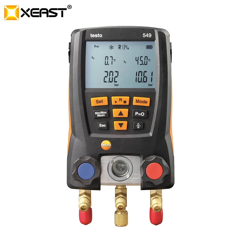 

Testo 549 Digital Manifold Gauge Set For Digital VAC HSystem Tester Kit Meter Manometer Air conditioning refrigeration manometer