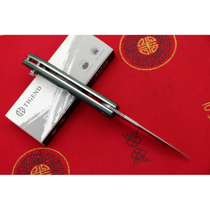 Складной нож TIGEND CF1010 Flipper карманный кухонный резец с лезвием D2 G10 и стальной