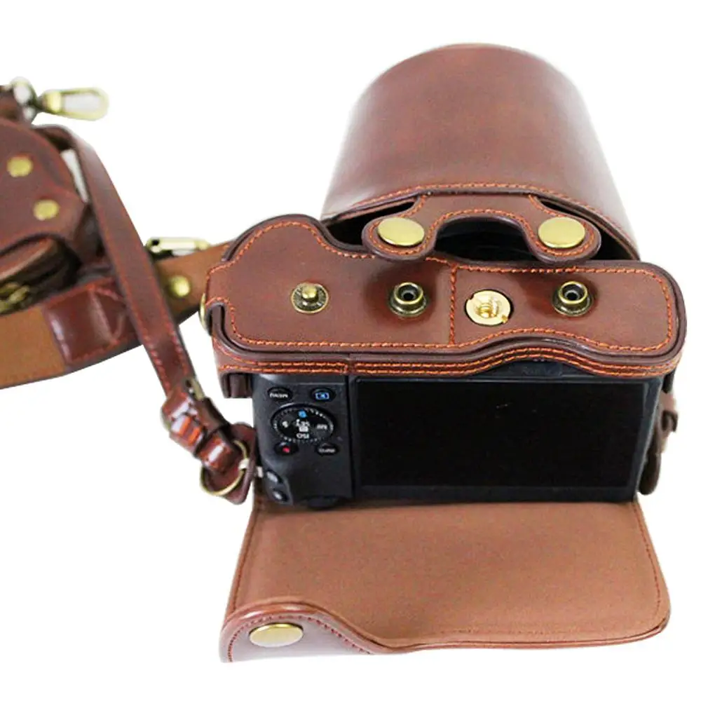 Полный корпус Точная посадка pu кожаный чехол для цифровой камеры сумка Canon M6 m6 с