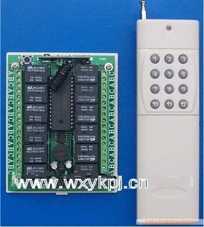 /DC12V 12 CH RF Беспроводная система дистанционного управления переключателем #