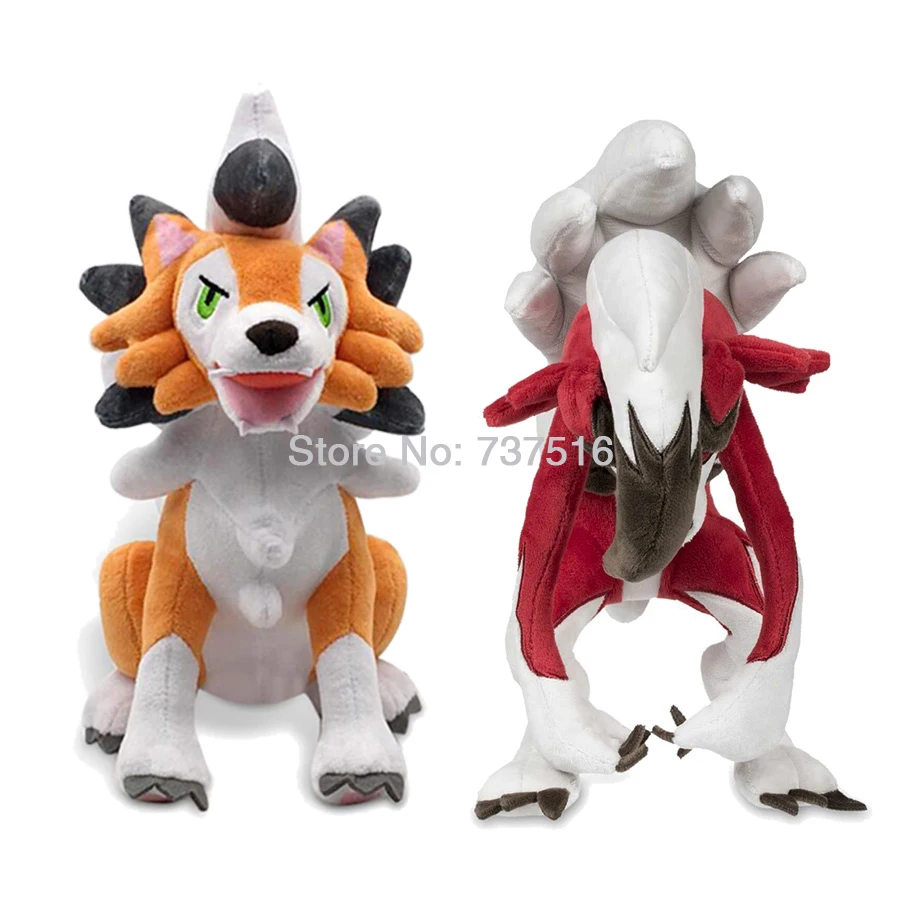 Новые мягкие животные солнце и луна Lycanroc Полночь полудня Сумерки мечта формы плюшевые мягкие куклы детские игрушки-персонажи 9-10 дюймов подарок