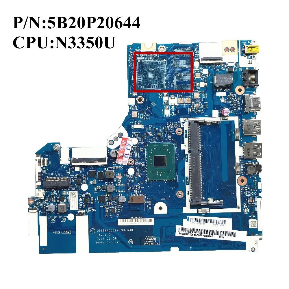 SZWXZY Новый и оригинальный чехол для Lenovo 320 15IAP Материнская плата ноутбука DDR3L 5B20P20644