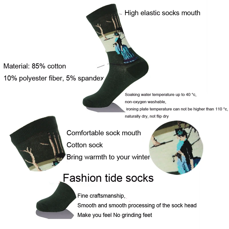 1 пара осенне зимних женских ретро оригинальных художественных картин в стиле