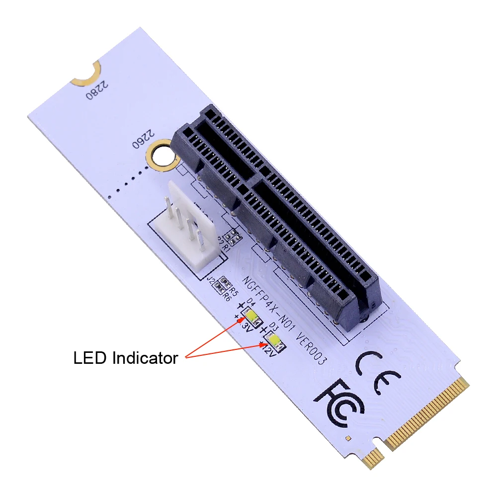 CHIPAL высокоскоростная PCI E 4X к NGFF M.2 Райзер карта M2 M ключ PCIE X4 адаптер конвертер