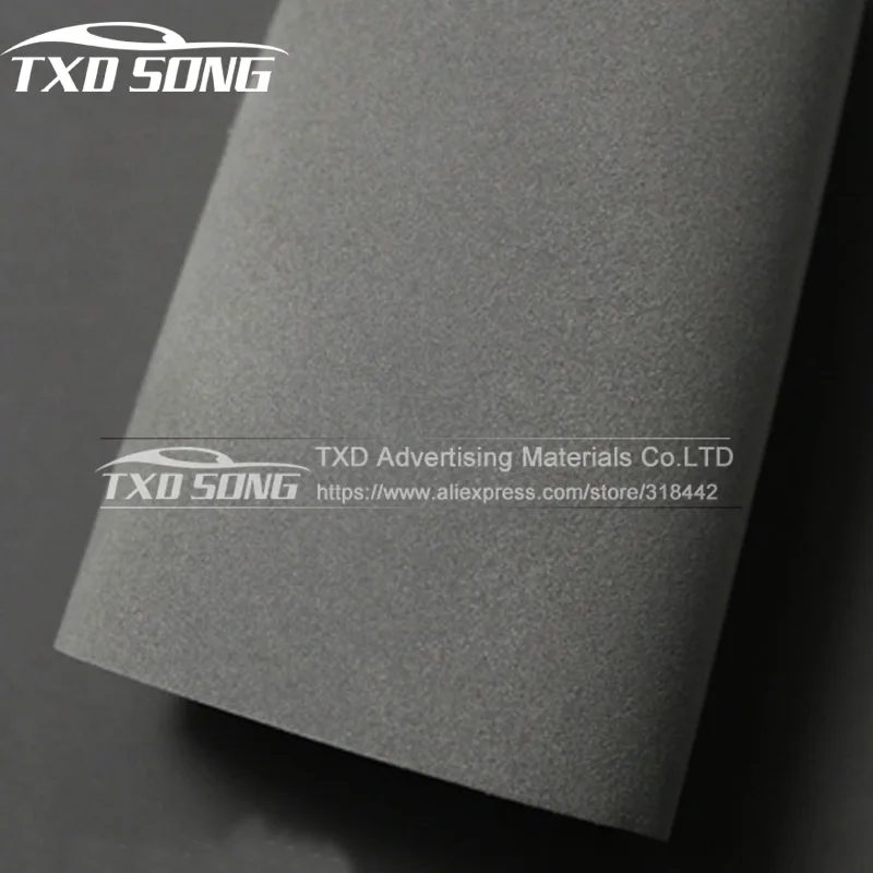 Качественная серая бархатная Автомобильная виниловая пленка с пузырьками