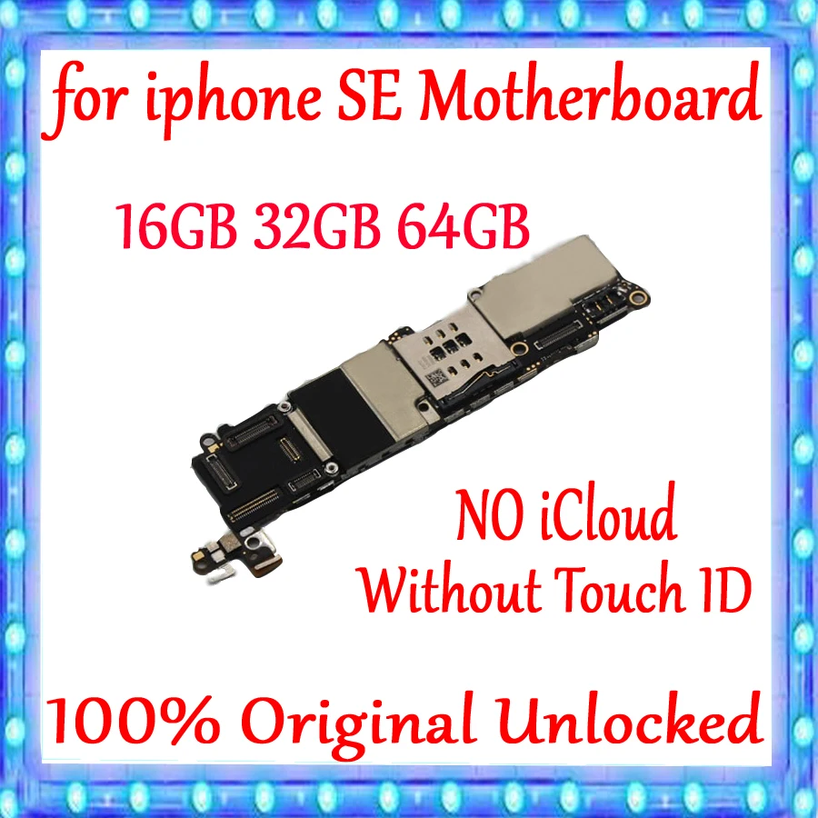 16 Гб/32 ГБ/64 ГБ для iphone 5SE SE материнская плата с сенсорным идентификатором/без