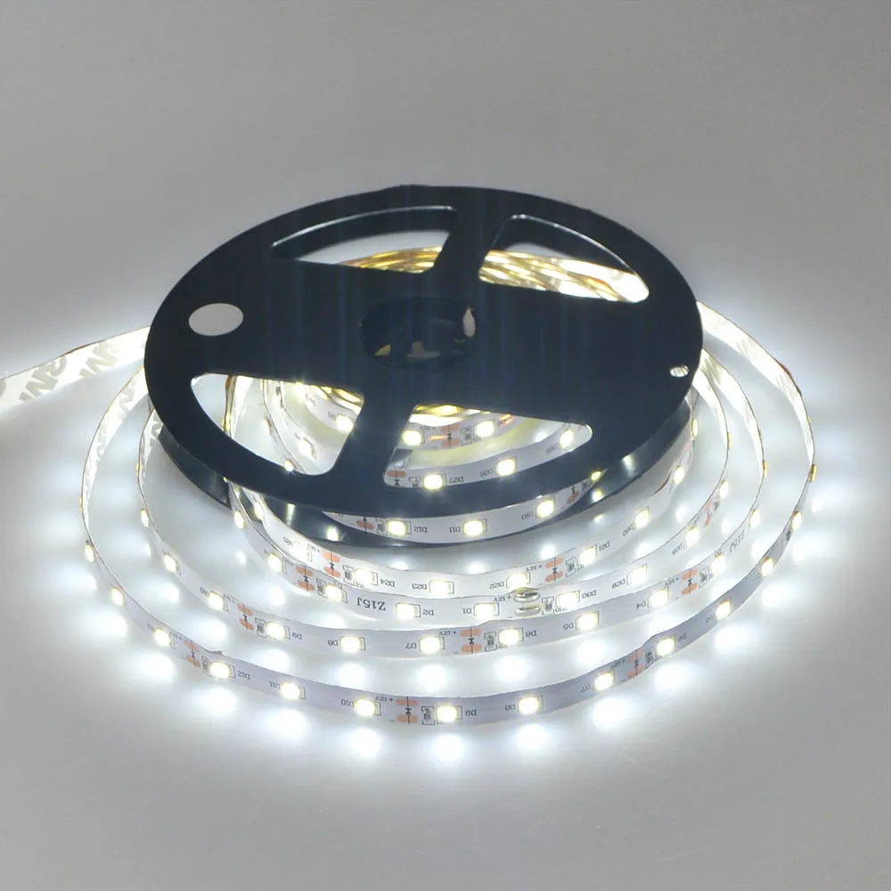 DC12V Indoor декор лента 1 рулон 5 м или 2 рулона 10 2835 3528 SMD более ярче чем 5050 5630