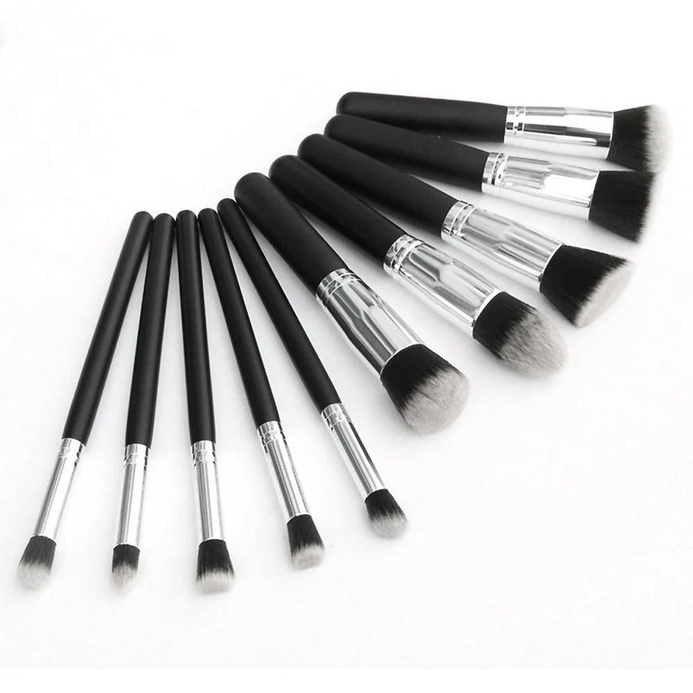 

10PCS Makeup Brushes Set Make Up Brush Tools Suits for Beauty Makeup Professional Eye Shadow Foundation Eyebrow Lip Concealer