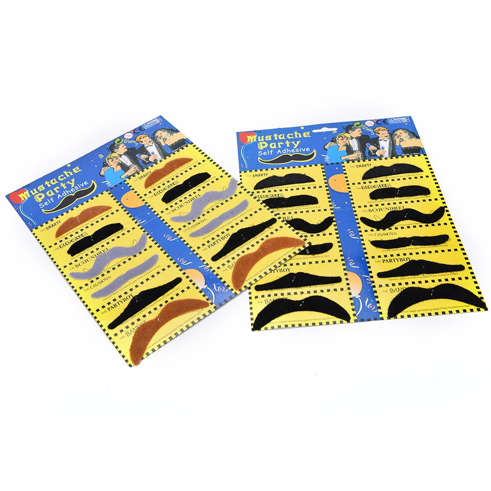 Новинка 12 шт./компл. мировой костюм для вечерние НКИ Хэллоуин Искусственные Усы