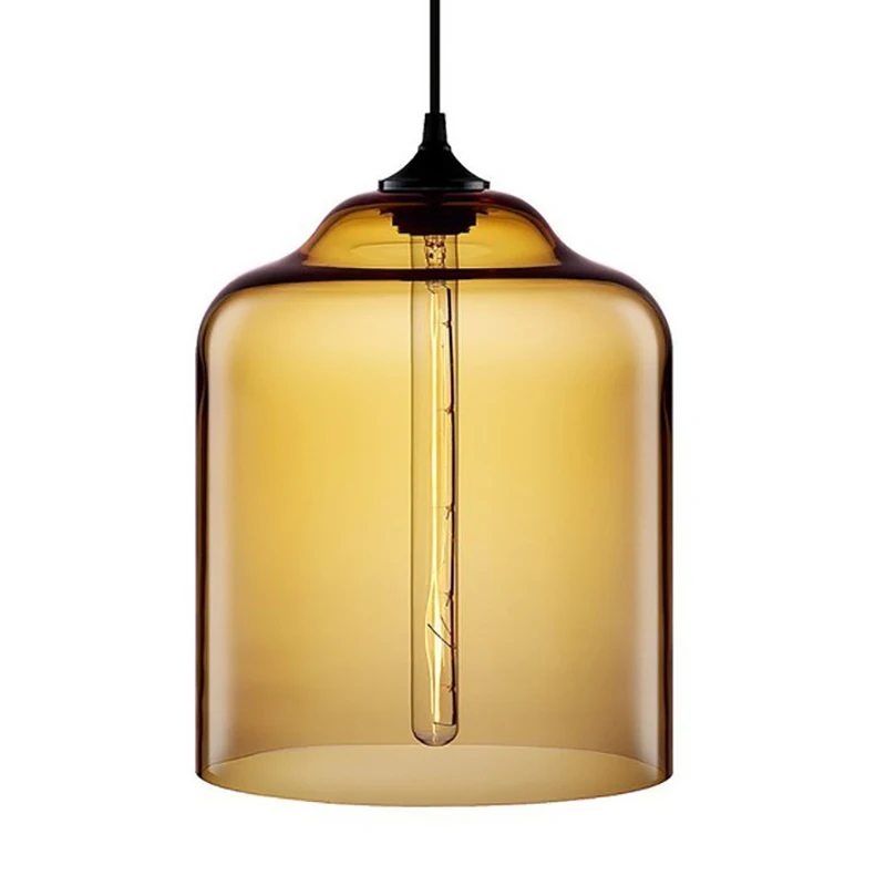 Арт деко подвесная разноцветная 2 Стильная стеклянная e27 e26 Подвесная лампа