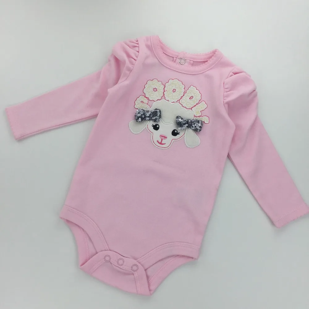 Л. MY. КУ Новорожденный Девочка С Длинным Рукавом боди Clothing Розовый Весна Осень