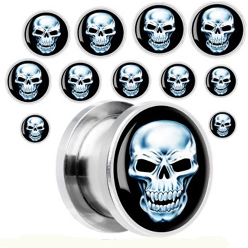 MODRSA 2 шт. ушные пробки и туннели из нержавеющей стали пирсинг ушей расширители хип