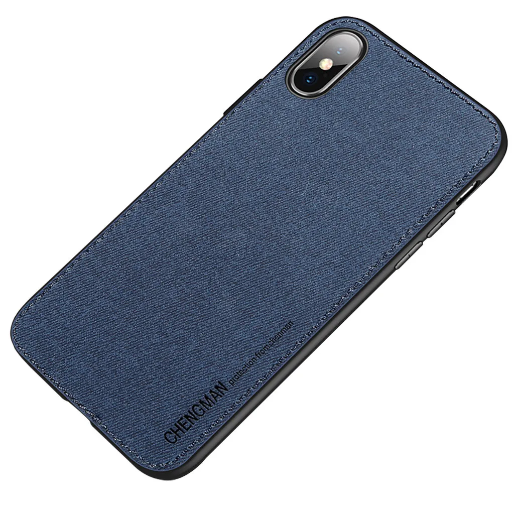 Z514 phone cover 2019 CHENGMAN For iPhone X TPU Cases Cloth Washable Invisible Magnet 5.8 Inch |