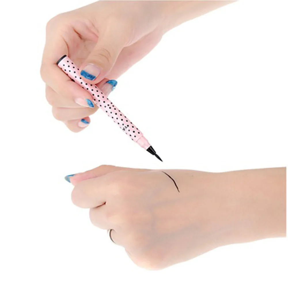 Горячая продажа 2 шт. подводка для глаз Ручка Макияж Косметика Черный Розовый