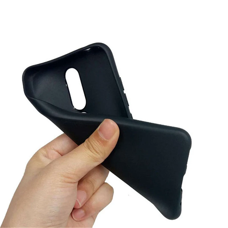black 3D с тиснением и изображением резиновый матовый чехол для спортивной камеры Xiao mi Red mi 7 S2 4A 4X5 плюс 6A Примечание 5 5A 6 7 8 Pro для Xiaomi mi 9 9T A1 A2 A3 8 Lite F1 ТПУ чехол - Цвет: black