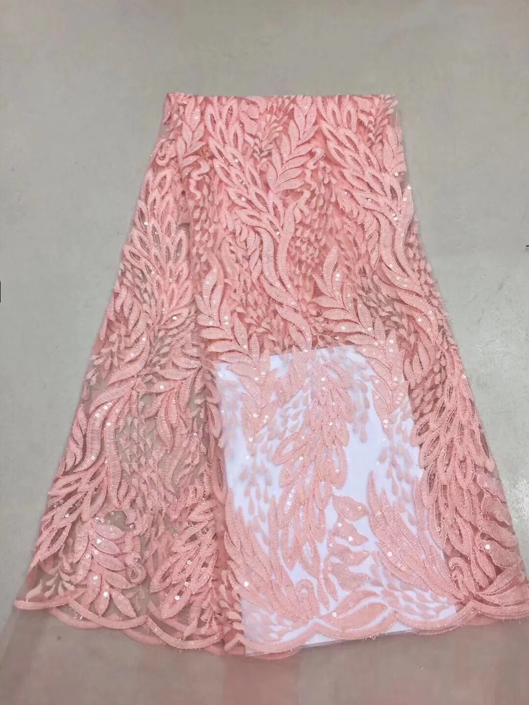 Модная желтая индийская кружевная ткань 2018 Высококачественная африканская с