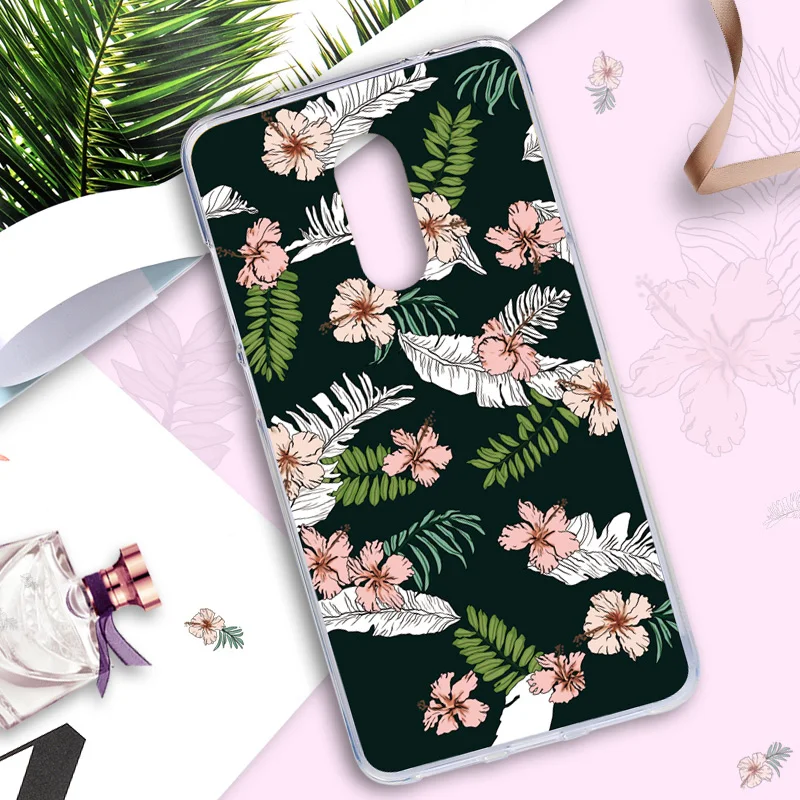 Cover For Xiaomi Redmi Note 4X Case Painted Cute Flower Animal Flamingo Bags Xiomi Redmi4X Cases Silicone Protective Shell |