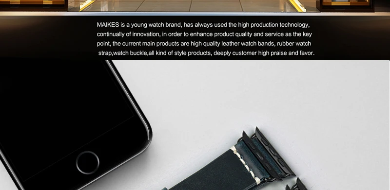 Аксессуары для часов MAIKES из натуральной коровьей кожи для Apple Watch 44 мм 42 мм и iwatch ремешок 40 мм 38 мм серия 4 3 2 1 браслеты