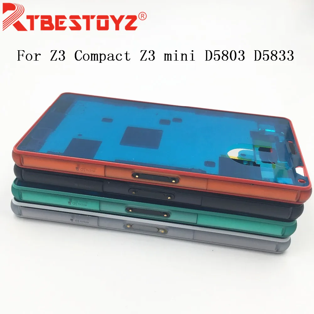 Оригинальный запасной корпус для Sony Xperia Z3 Compact mini D5803 D5833 металлическая средняя