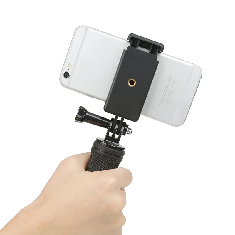 JYC универсальный для смартфона зажим телефона держатель экшн-камер Go Pro штатив