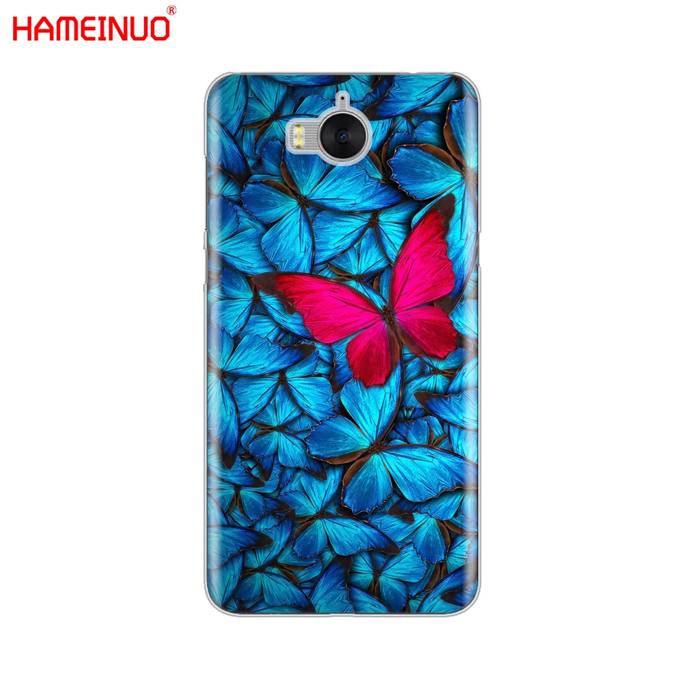 HAMEINUO чехол для сотового телефона с бабочками на белых розах и цветами huawei honor 3C 4X 4C