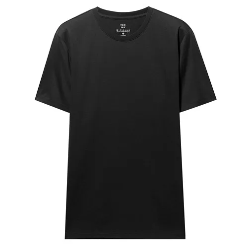 09Black Giordano футболка выполненная из натурального хлопка с короткими рукавами и круглым воротом,имеет два варианта окраса - Цвет: 09Black