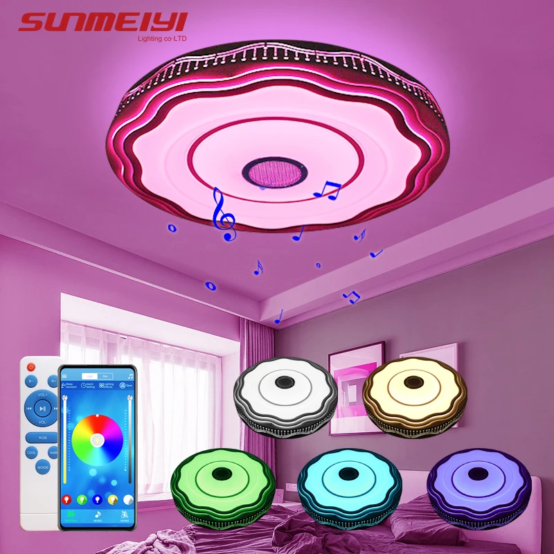 Bluetooth динамик светодиодные потолочные светильники современная столовая лампа с