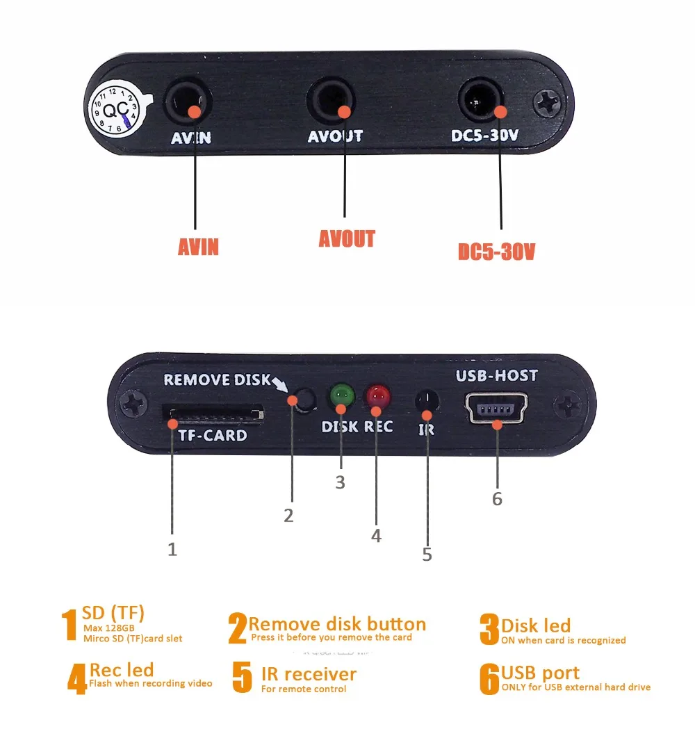 X-box Супер Мини HD AHD видео рекордер DVR для AHD камеры CVBS камеры DVR рекордер Микро-миниатюрный видео рекордер