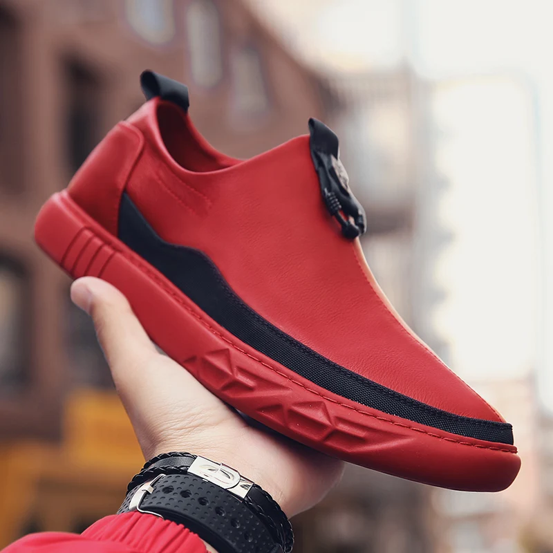 New Genuine Leather Shoes Men Brand Footwear Fashion Men's Casual shoes men Sneakers High Quality Zapatos De Hombre | Обувь