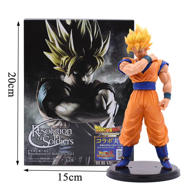 G With in BOX 11-23 см Dragon Ball Z Super Goku Son Gohan Broly Vegeta Cell Frieza Buu Broli trunks лопуха ПВХ Фигурки коллекционные игрушки - Цвет: G With in BOX