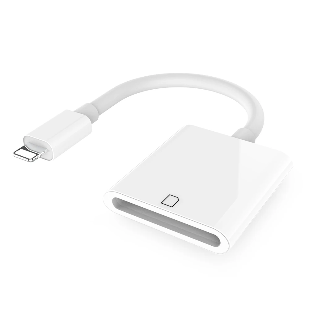 OTG кард-ридер для Lightning-SD смарт-цифровая камера карта адаптер для считывателей для iPhone iPod Apple карты памяти использовать не нужно приложение