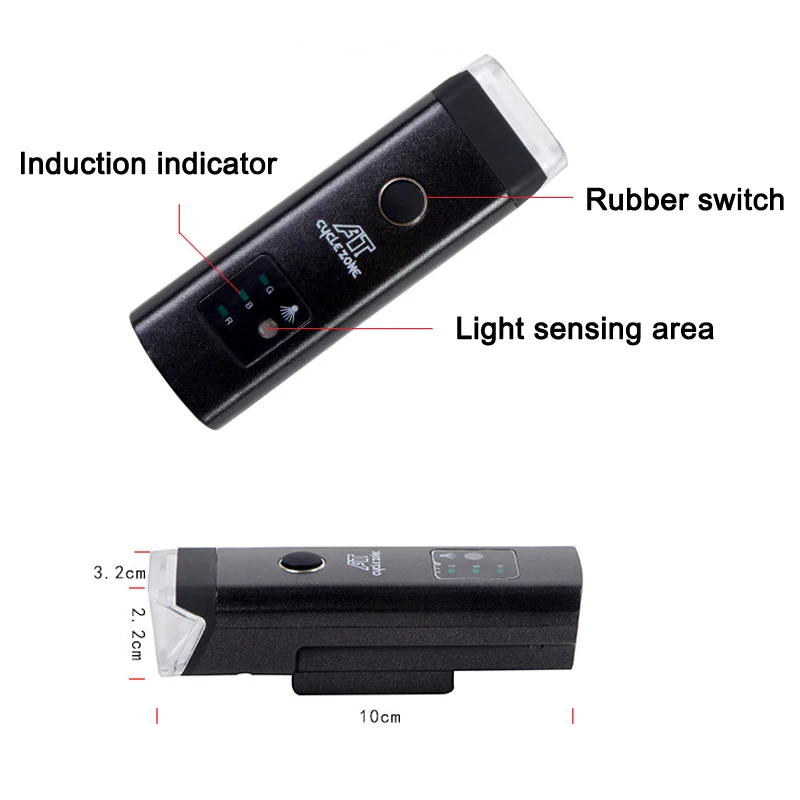 

Hot Bike Front Light USB Rechargeable Waterproof Bicycle Headlight for Cycling DO2