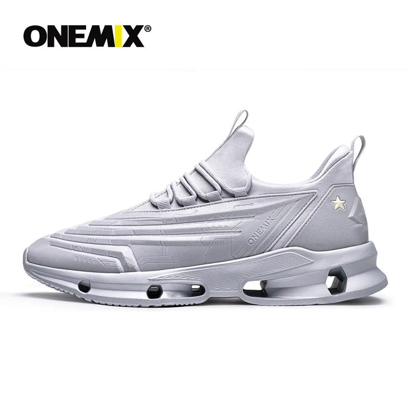 Мужские кроссовки для бега ONEMIX спортивные с подушкой из искусственной кожи