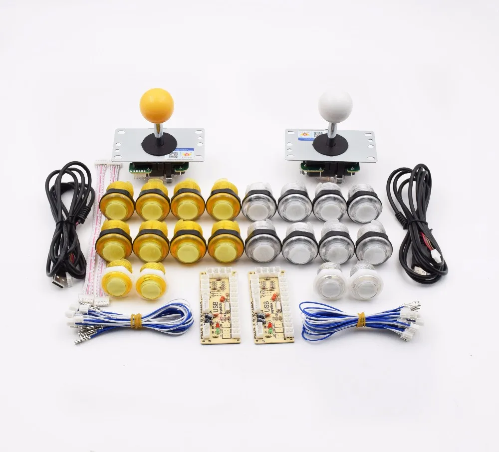 2 игрока аркадная игра DIY части комплект для ПК и Raspberry Pi 1/2/3 с ретро пирог 5Pin