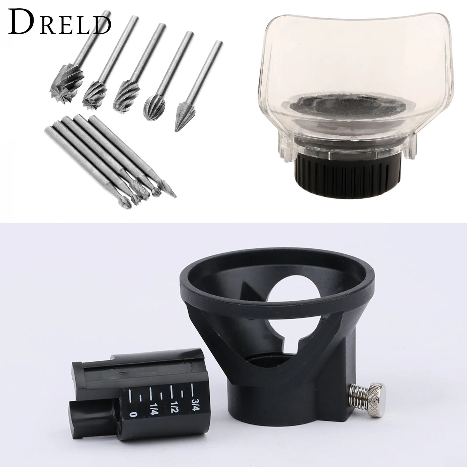 10 шт. фрезы для дрели с защитным чехлом|burrs for dremel|milling burrsgrinding bit |
