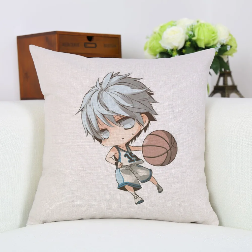 Аниме Kuroko No Basketball Seirin no Basuke мультяшный персонаж напечатанный Чехол для подушки