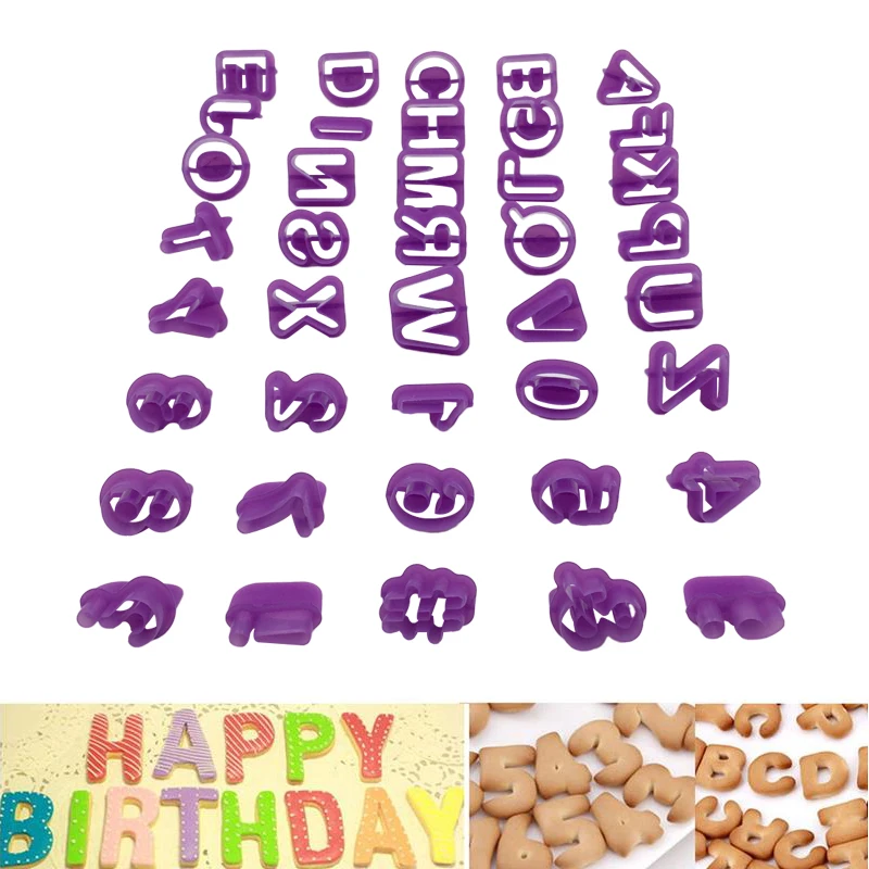40 шт./компл. буквы алфавита номер Fondant(сахарная) торт форма для выпечки бисквита формочки для печенья и для приготовления торта своими руками формочка, Инструменты для декорирования