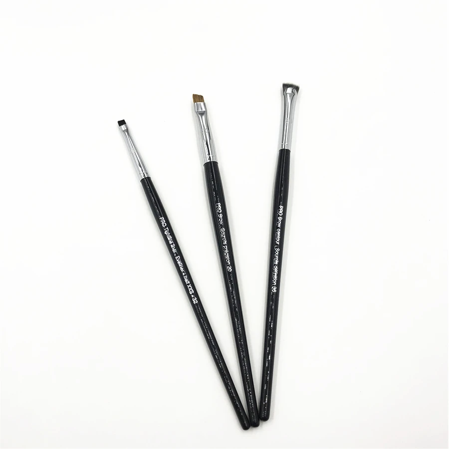 Professional Small Tightline Eyeliner Brush Pro Angled Flat Eyebrow Contour Makeup Precision Brow Brush #20 #32 #36 Cosmetic