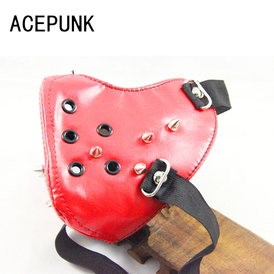 Новинка 2020 длинная фотомаска вечерние в стиле панк красная хип хоп Хэллоуин