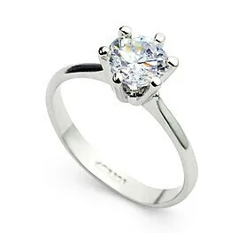 0.75ct женское кольцо классическое AAA циркон на палец обручальные кольца каждая в